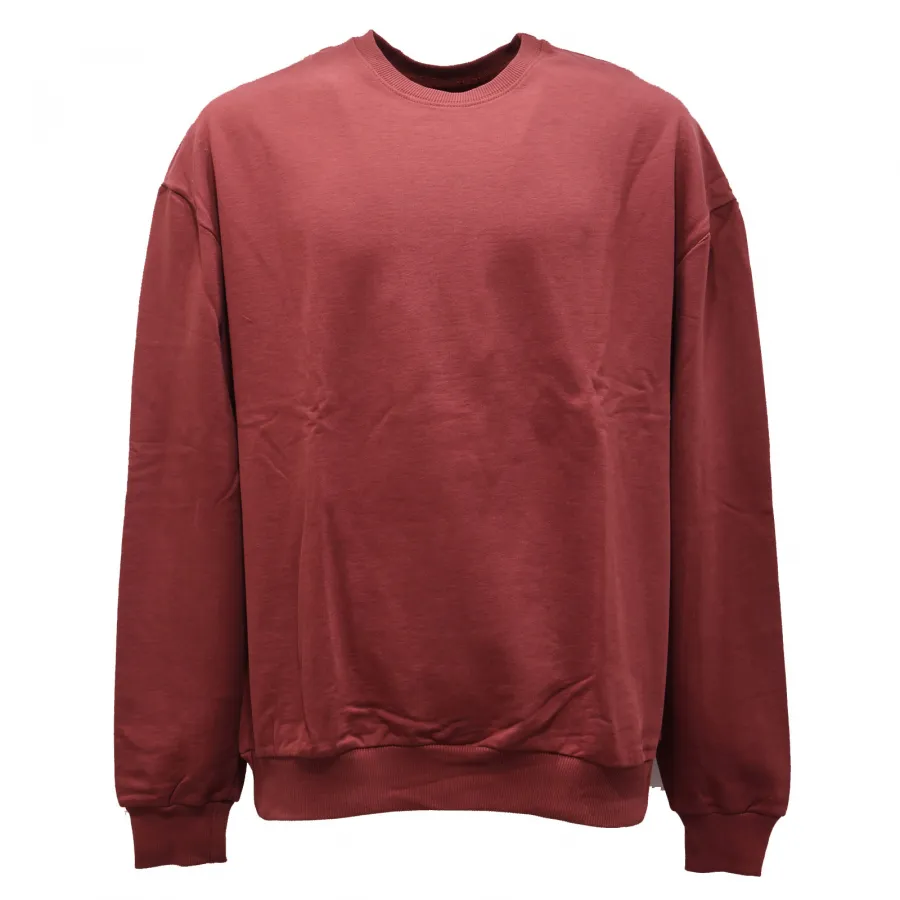 7314AG felpa uomo NO BRAND bordeaux cotton sweatshirt men