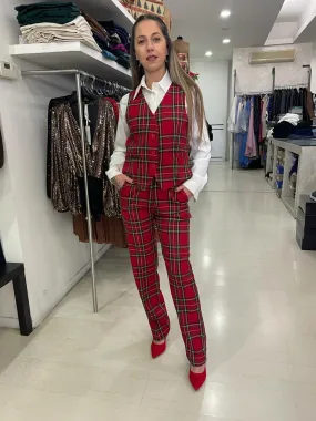 completo gilet pantalonetartan