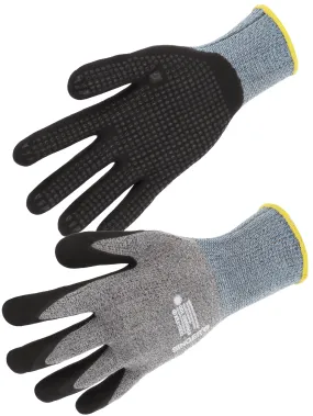 Guanti da lavoro SINGER SAFETY NYMFIT00, Tg. 11, in Elastane, Poliammide, col. Nero, grigio