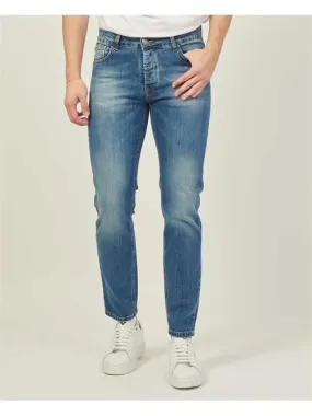 Jeans uomo SetteMezzo 5 tasche in lavaggio chiaro