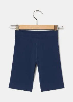Leggings capri in cotone elasticizzato bambina