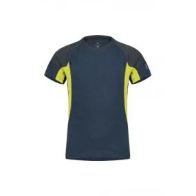 MONTURA ENERGY T-SHIRT KIDS BLU CENERE/VERDE LIME