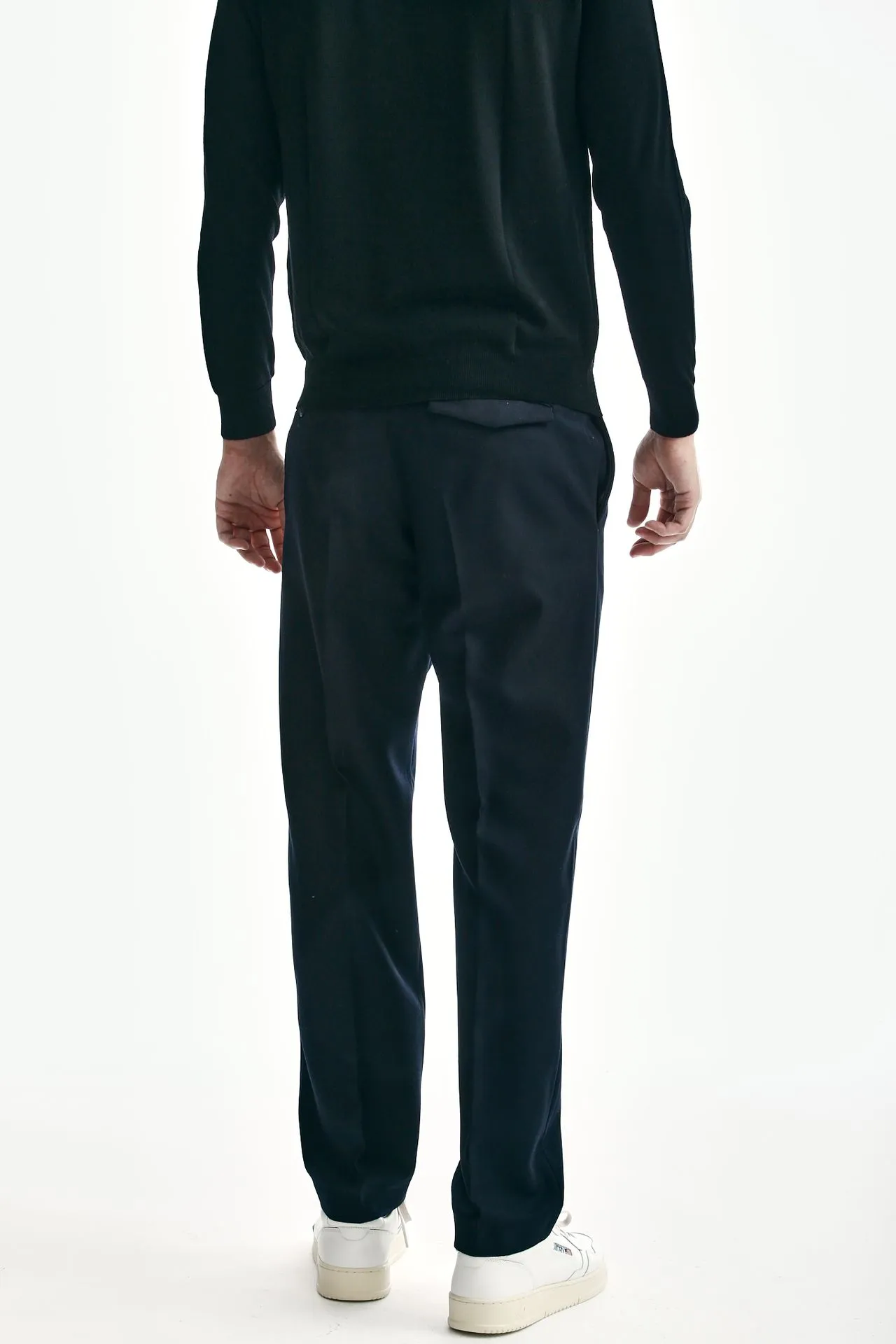 Pantalone EDGE-MICHAEL in lana blu 