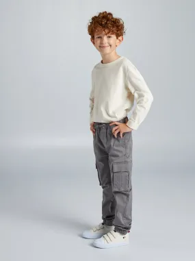 Pantaloni cargo - Taglio più aderente - GRIGIO