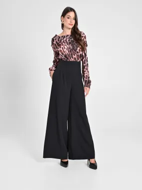      Pantaloni Wide Leg Neri     