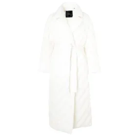 Piumino lungo Pinko bianco