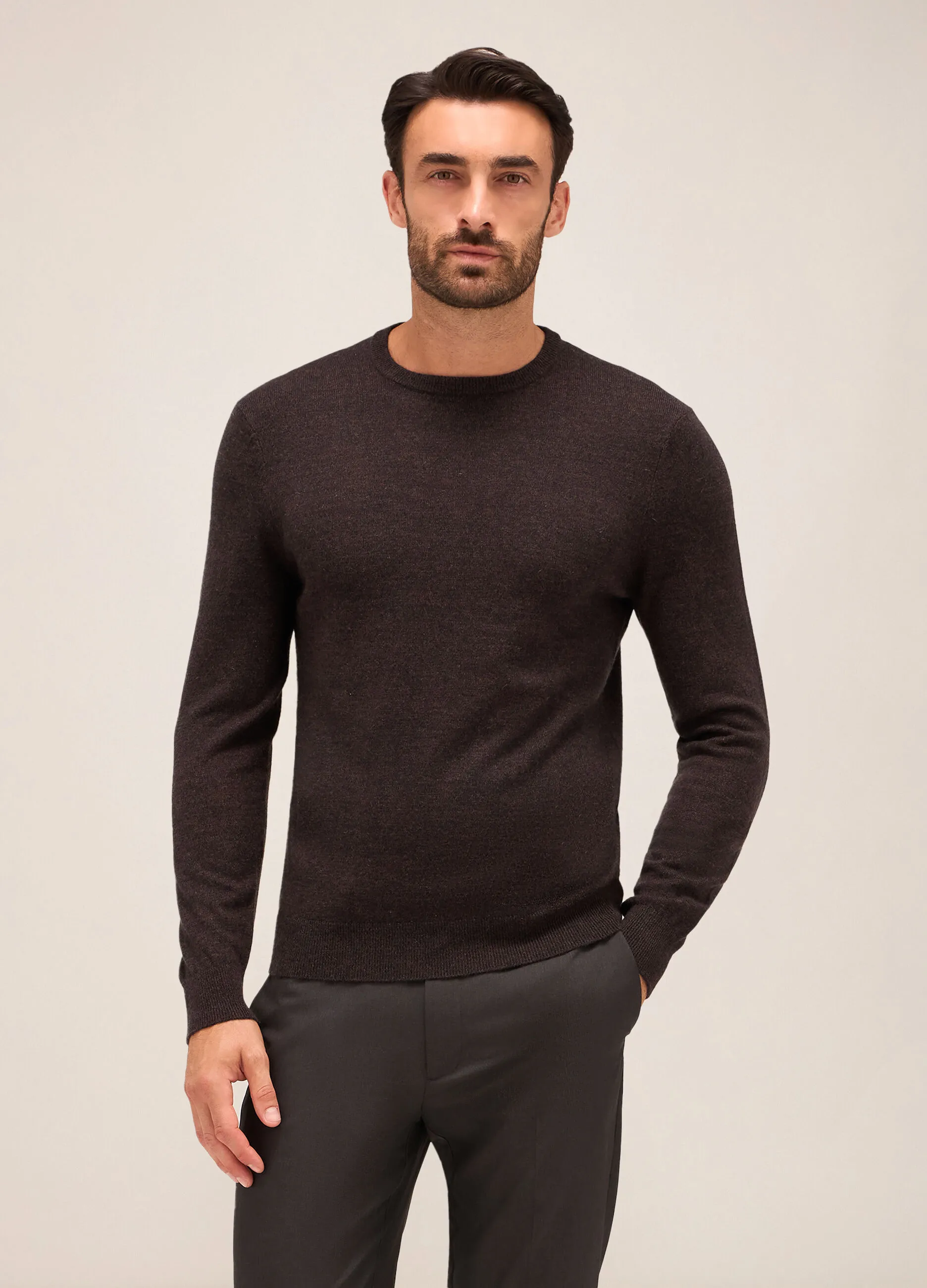 RUMFORD  Maglione girocollo in misto lana e cashmere uomo