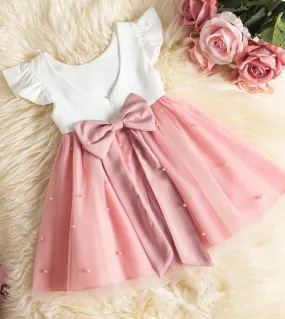 Vintage Baby Girl Birthday Red Tutu Princess Dress Kid Autunno manica lunga Natale Prom Flower Girl New Year Lace